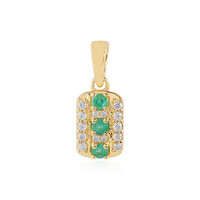 Pendentif en argent et Emeraude de Russie