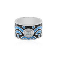 Bague en argent et Topaze bleu ciel