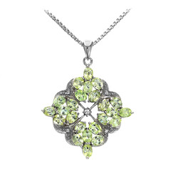 Collier en argent et Tourmaline Paraïba