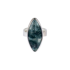 Bague en argent et Jaspe ocelot