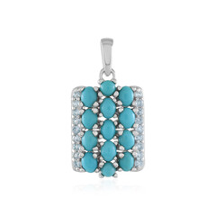 Pendentif en argent et Turquoise Sleeping Beauty