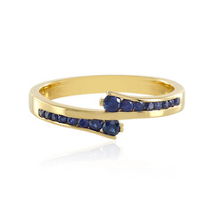 Bague en argent et Saphir bleu