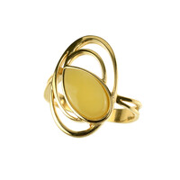 Bague en argent et Ambre baltique