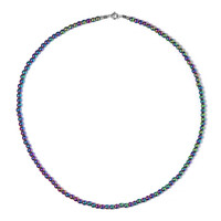 Collier en argent et Hématite mystique