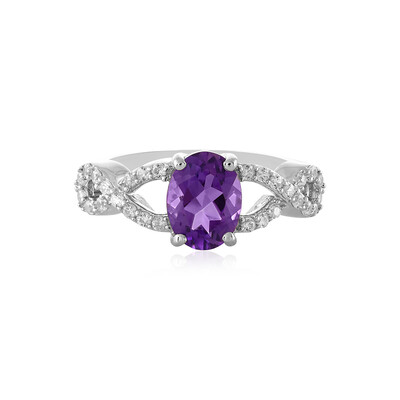 Bague en argent et Améthyste de Sibérie