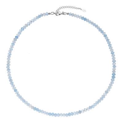 Collier en argent et Aigue-marine du Brésil