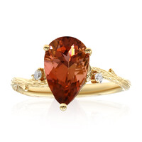 Bague en or et Tourmaline néon du Congo (Smithsonian)