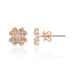 Boucles d'oreilles en or et Diamant rose de France SI1 d'Argyle  (Annette)