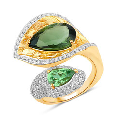 Bague en or et Tourmaline verte (SUHANA)
