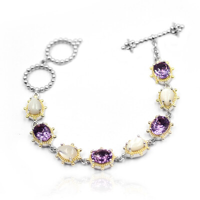 Bracelet en argent et Améthyste (Dallas Prince Designs)