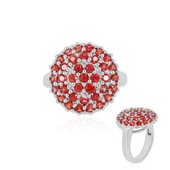 Bague en argent et Rubis de Tanzanie