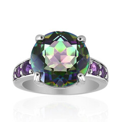 Bague en argent et Quartz mystique
