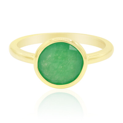 Bague en argent et Jade vert