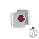 Bague en argent et Rubis de Madagascar (de Melo)