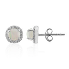 Boucles d'oreilles en argent et Opale Welo