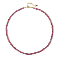 Collier en argent et Rubis du Mozambique