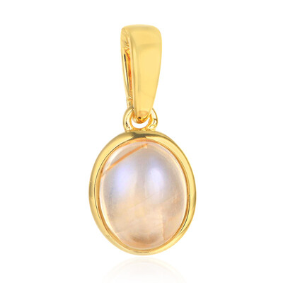 Pendentif en argent et Pierre de lune de Tanzanie