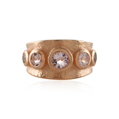 Bague en argent et Morganite de Madagascar
