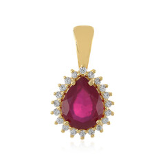 Pendentif en or et Rubis de Madagascar