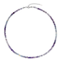 Collier en argent et Fluorite