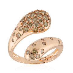 Bague en or et Diamant rose de France SI1 d'Argyle 