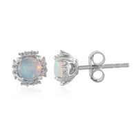 Boucles d'oreilles en argent et Opale Welo
