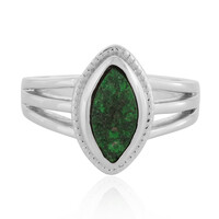 Bague en argent et Uvarovite