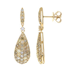 Boucles d'oreilles en or et Diamant fancy SI2 (CIRARI)