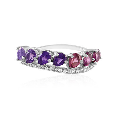 Bague en argent et Améthyste