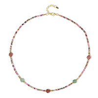 Collier en argent et Quartz Fraise
