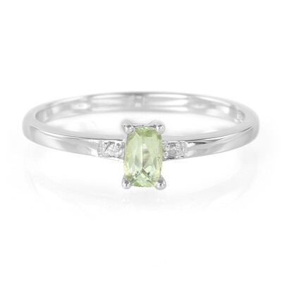 Bague en argent et Tourmaline cuprifère