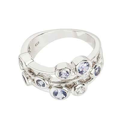 Bague en argent et Tanzanite