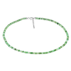 Collier en argent et Chrysoprase