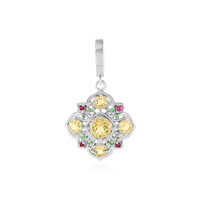 Pendentif en argent et Béryl jaune