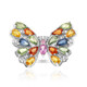 Bague en argent et Saphir vert