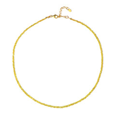 Collier en argent et Saphir jaune