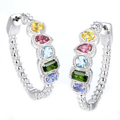 Boucles d'oreilles en argent et Diopside de Russie (Dallas Prince Designs)