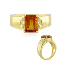 Bague en argent et Citrine Madère