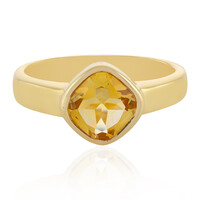 Bague en argent et Citrine