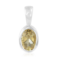 Pendentif en argent et Quartz champagne