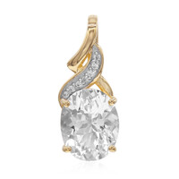 Pendentif en or et Quartz Herkimer (Amanda Adkins)