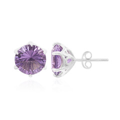 Boucles d'oreilles en argent et Améthyste