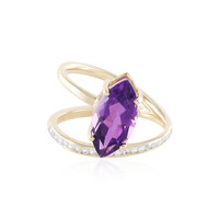 Bague en or et Améthyste de Sibérie (de Melo)