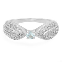 Bague en argent et Aigue-Marine Sao Domingos