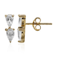Boucles d'oreilles en argent et Topaze blanche