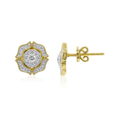 Boucles d'oreilles en or et Diamant IF (D) (Annette)