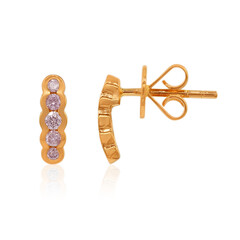 Boucles d'oreilles en or et Diamant rose I3 d'Argyle (Mark Tremonti)