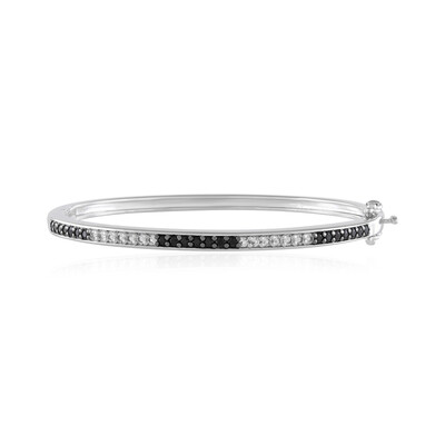 Bracelet en argent et Spinelle noir