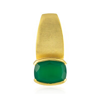 Pendentif en argent et Onyx vert