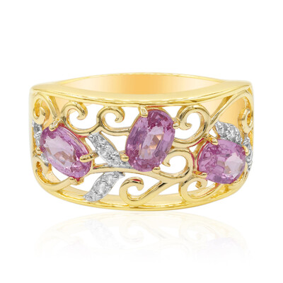 Bague en or et Saphir parme (Adela Gold)